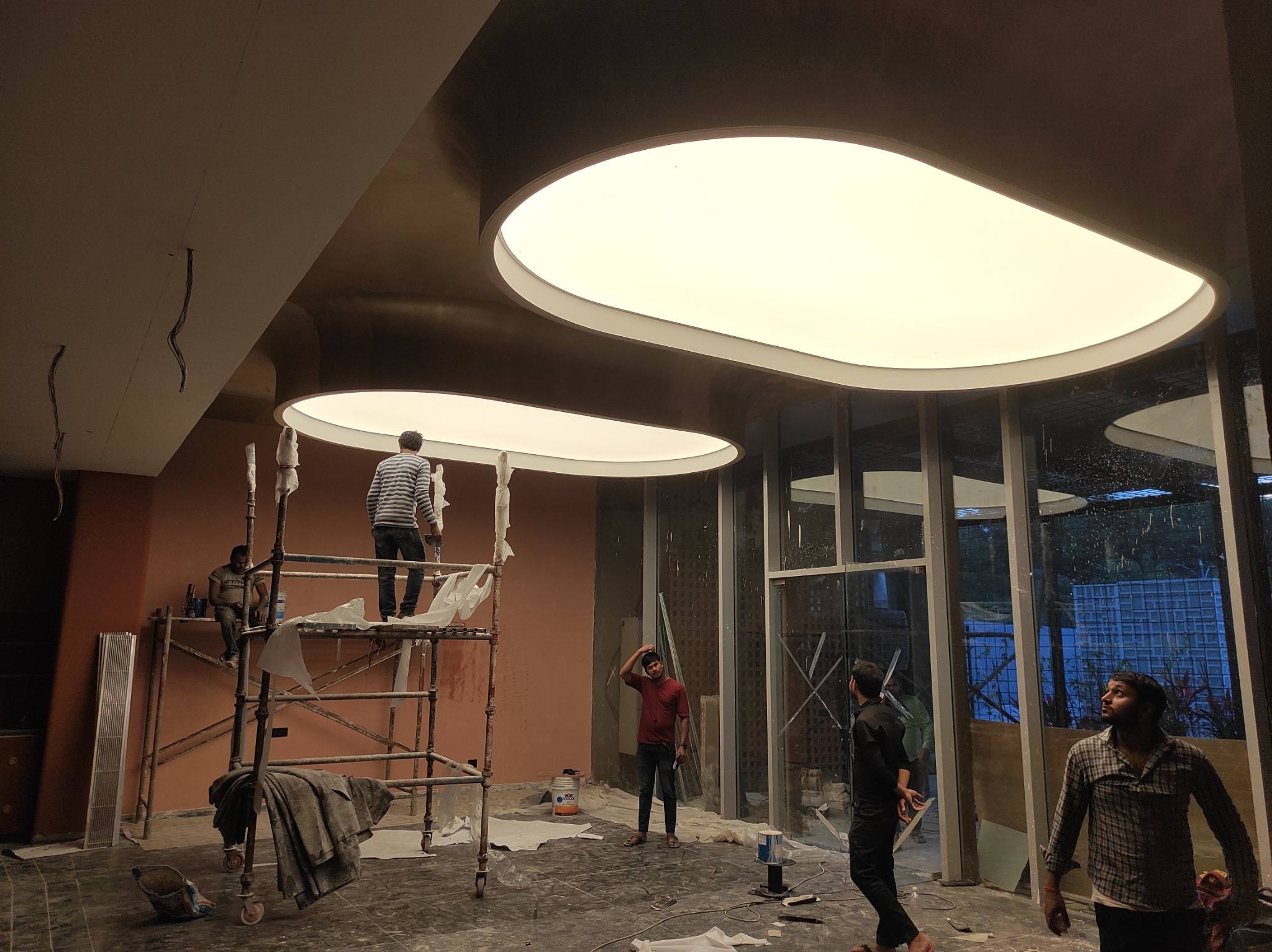 Ceiling and Lighting Work